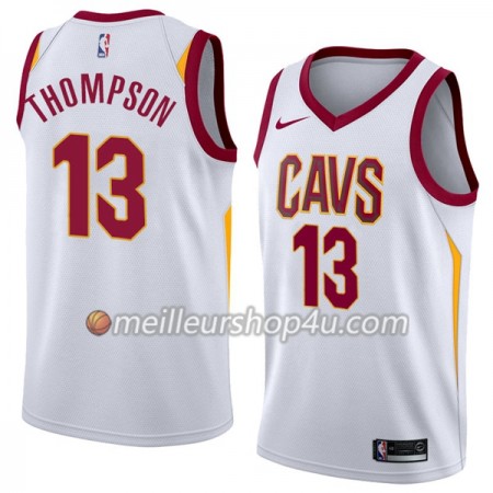 Maillot Basket Homme Cleveland Cavaliers Tristan Thompson 13 Nike 2017-18 Blanc Swingman